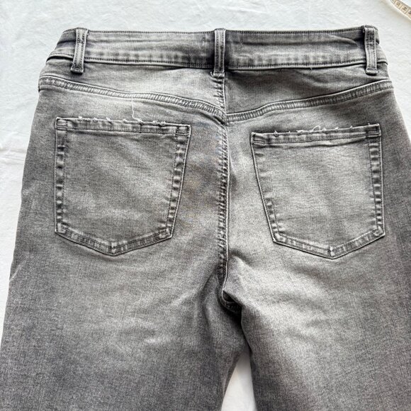 M Jeans Maurices Super Skinny High Rise Curvy Fit Gray Denim Jeans M Short - Picture 7 of 10